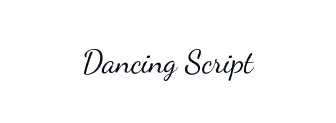 Ejemplo: Dancing Script